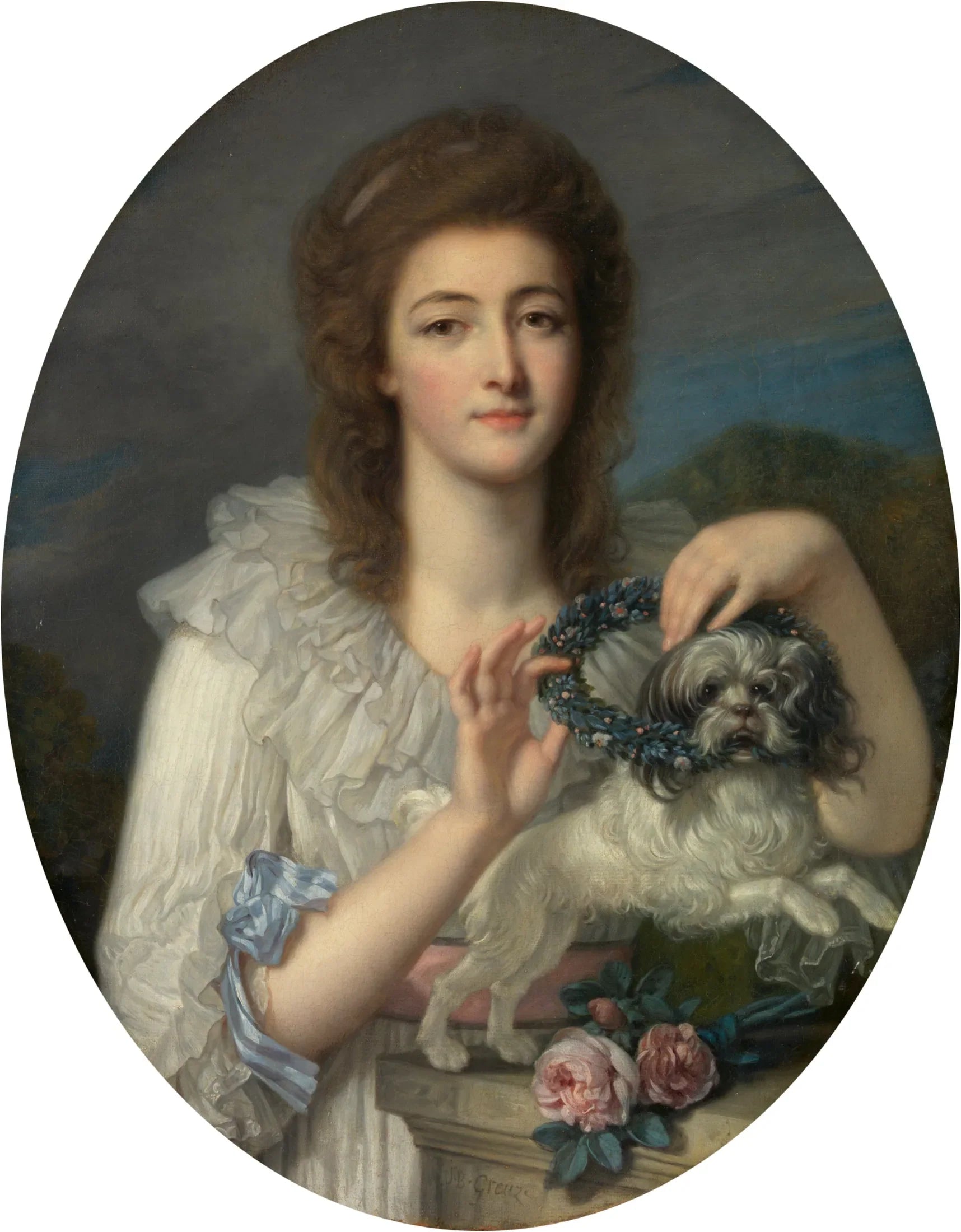 Princesse Varvara Nikolaïevna Gagarine (1762-1802) - Jean-Baptiste Greuze image 1 reproduction artisanale de tableau