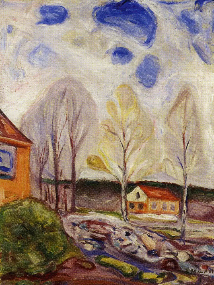 Printemps à Åsgårdstrand - Edvard Munch image 1 reproduction de peinture à l’huile