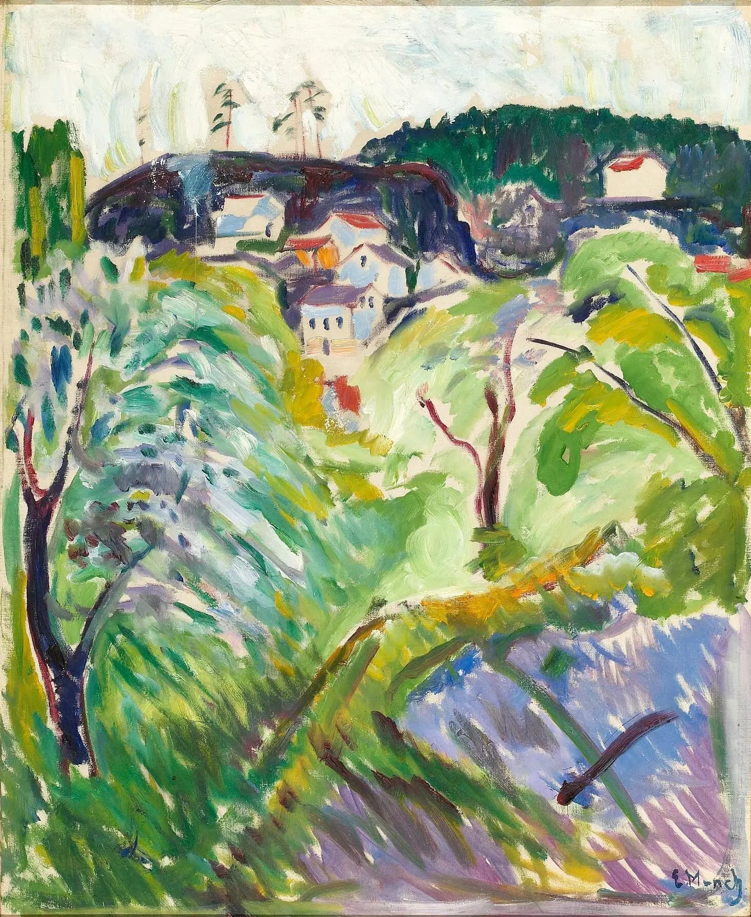 Printemps à Kragerø - Edvard Munch image 1 reproduction de peinture à l’huile
