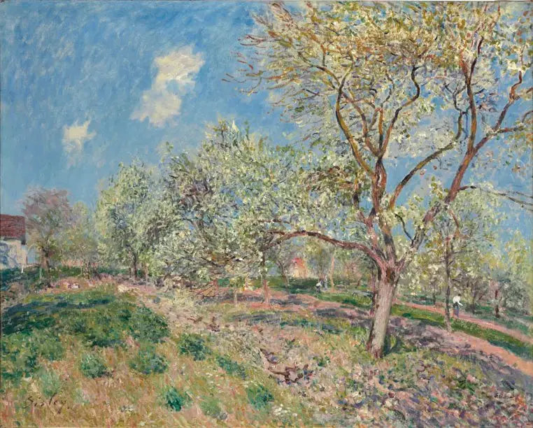 Printemps à Veneux - Alfred Sisley image 1 tableau peint à l’huile sur toile