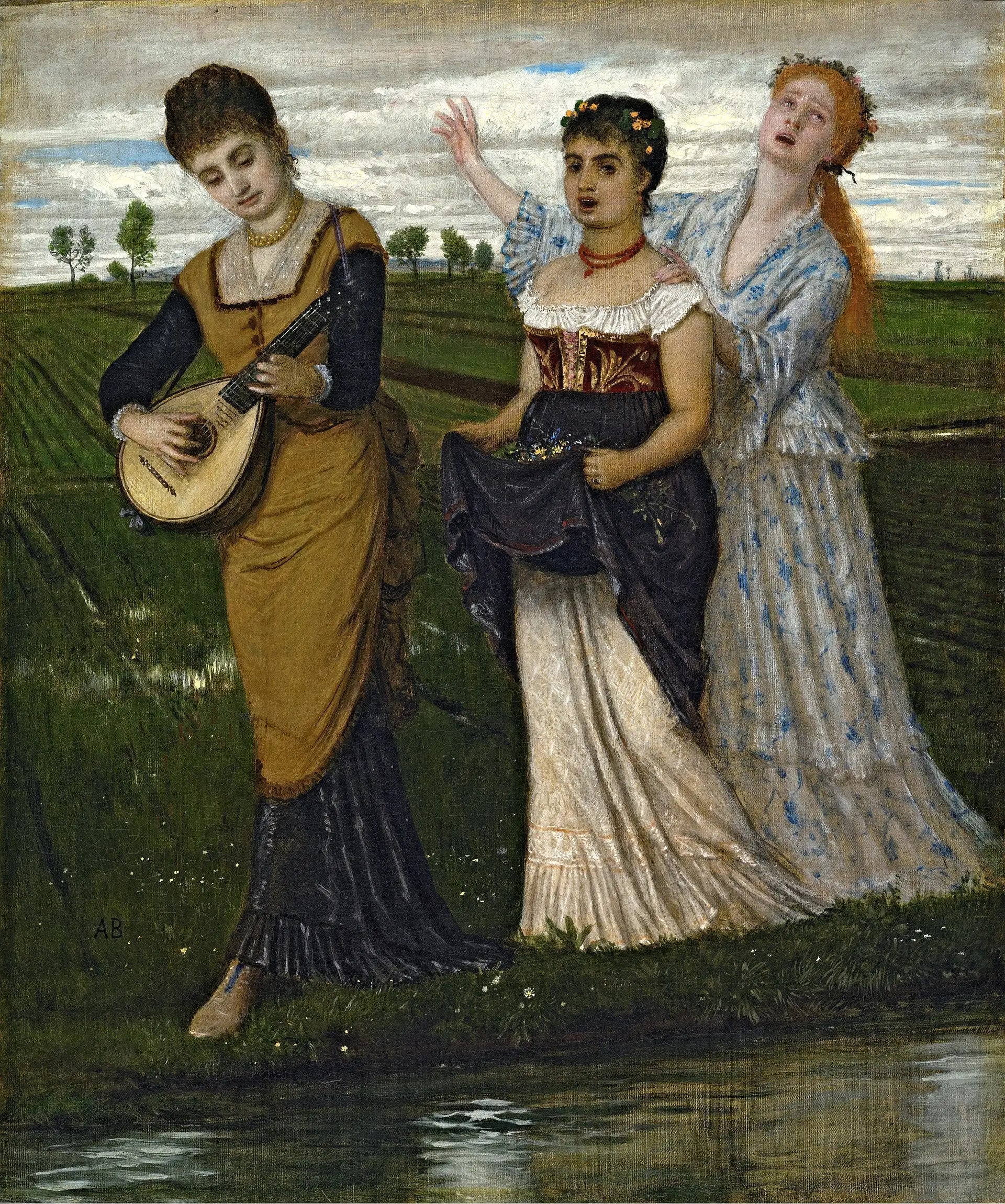 Printemps (Chants du printemps) - Arnold Böcklin image 1 reproduction réalisée par Alpha Reproduction