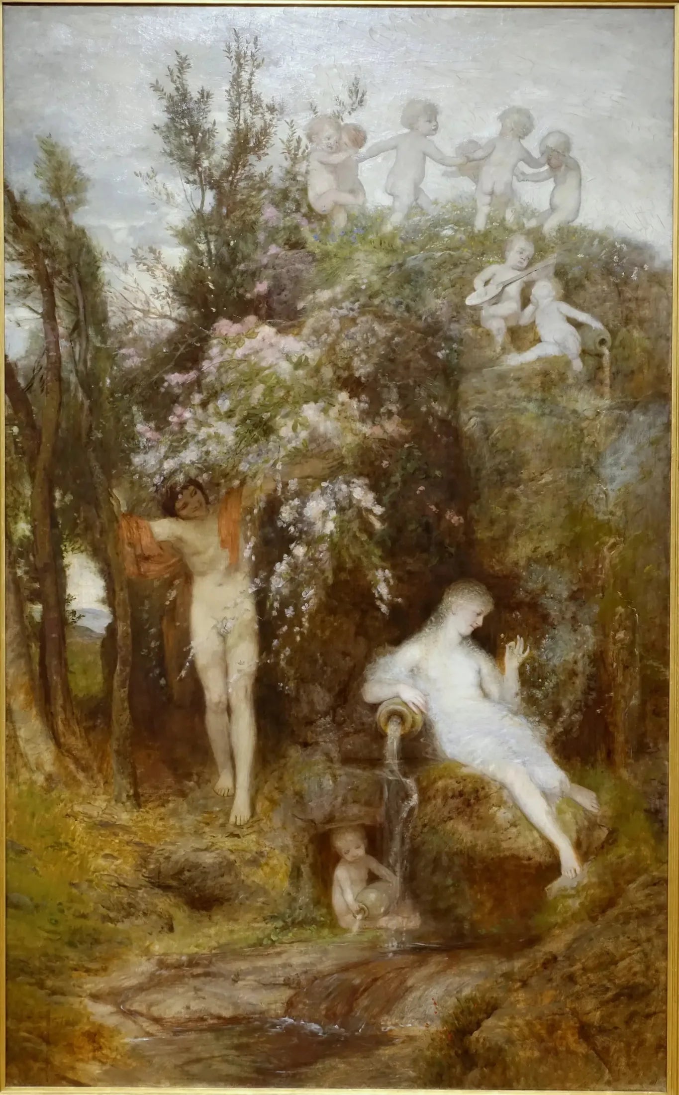 Printemps d'amour - Arnold Böcklin image 1 reproduction de peinture à l’huile