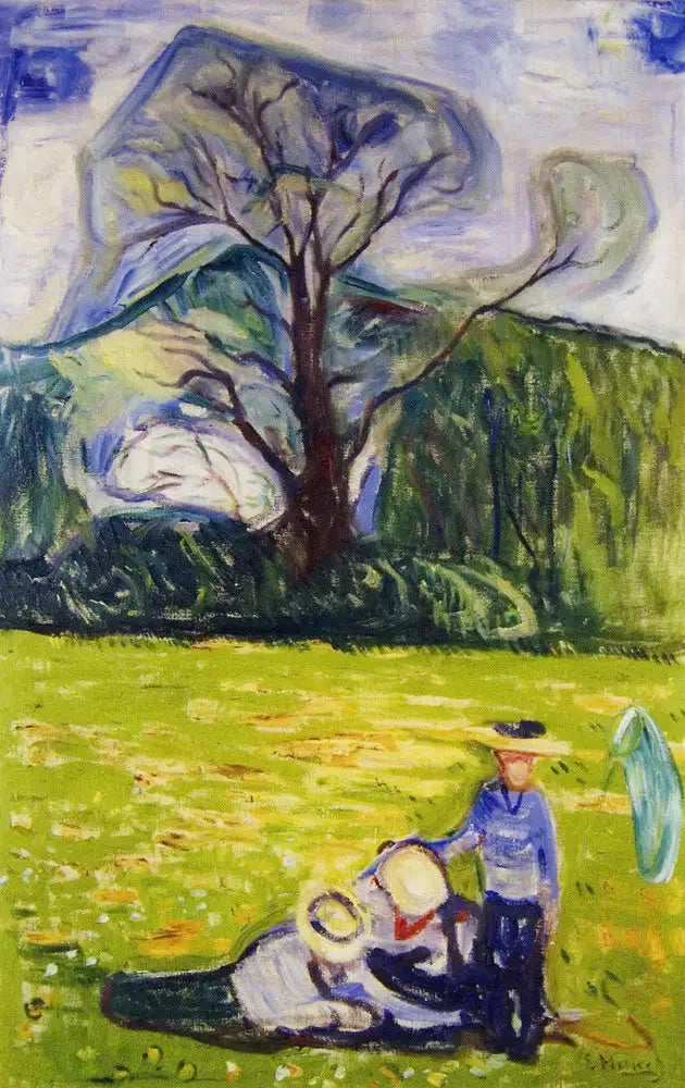 Printemps dans le jardin du Dr Linde - Edvard Munch