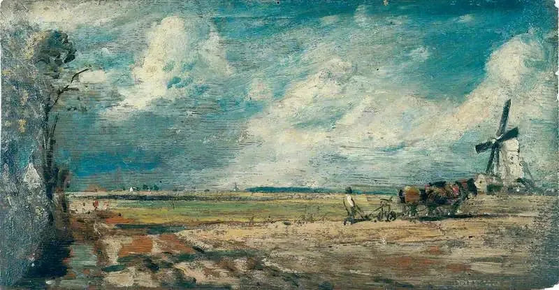 Printemps : East Bergholt Common - John Constable image 1 copie de tableau peinte à la main