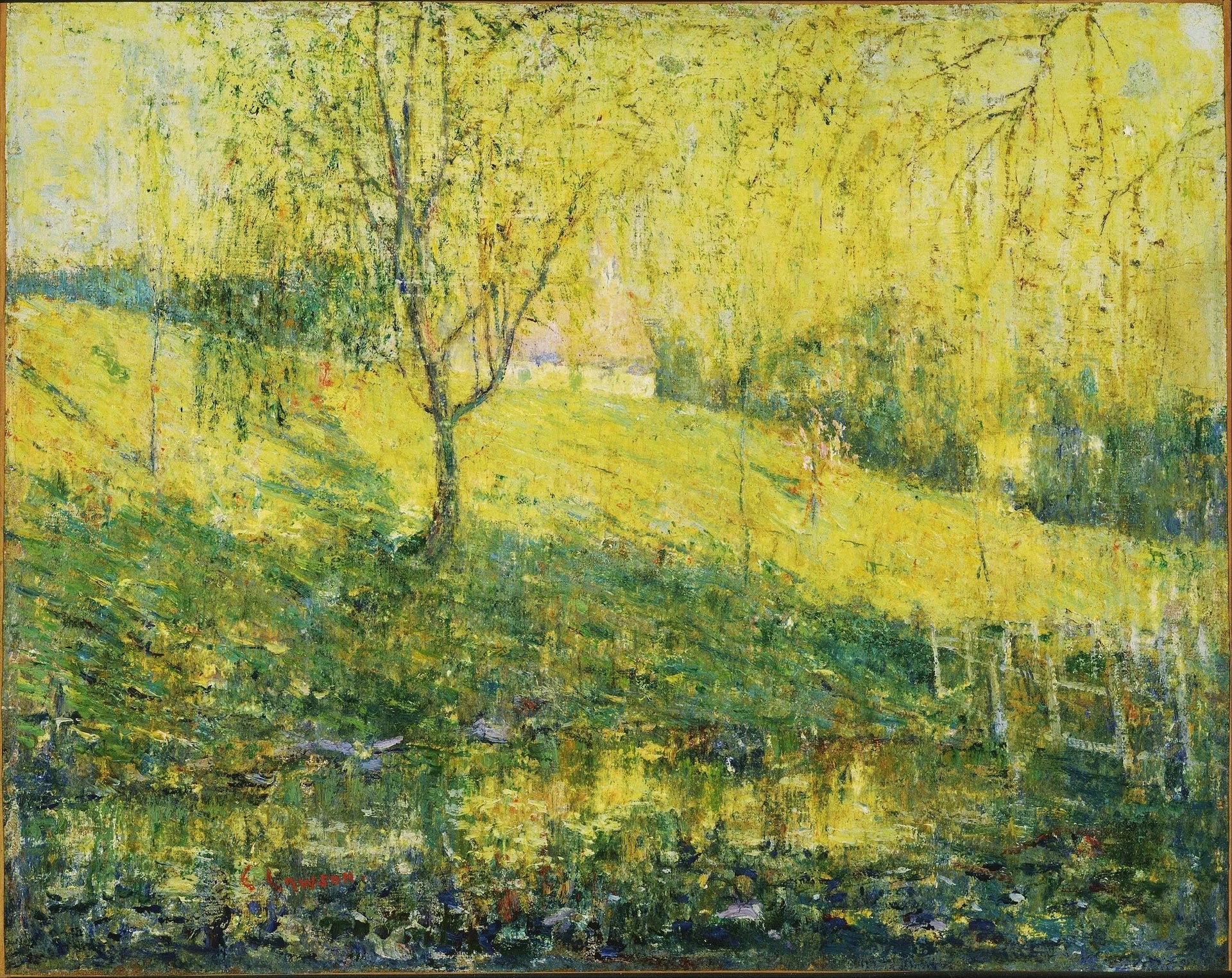 Printemps - Ernest Lawson image 1 tableau peint à l’huile sur toile