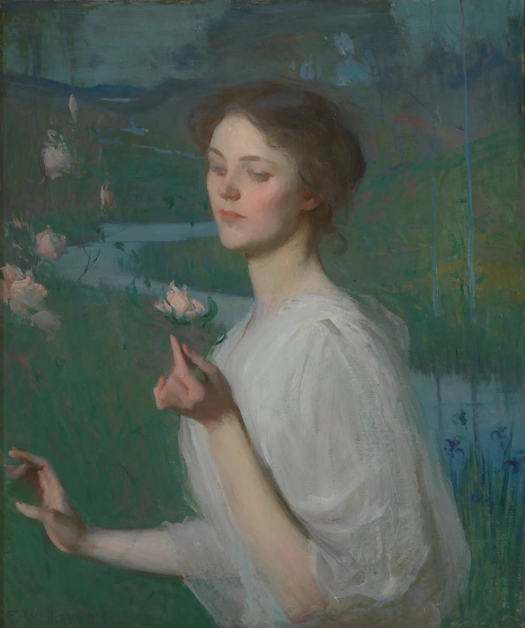 Printemps - Frank Weston Benson image 1 tableau peint à l’huile sur toile