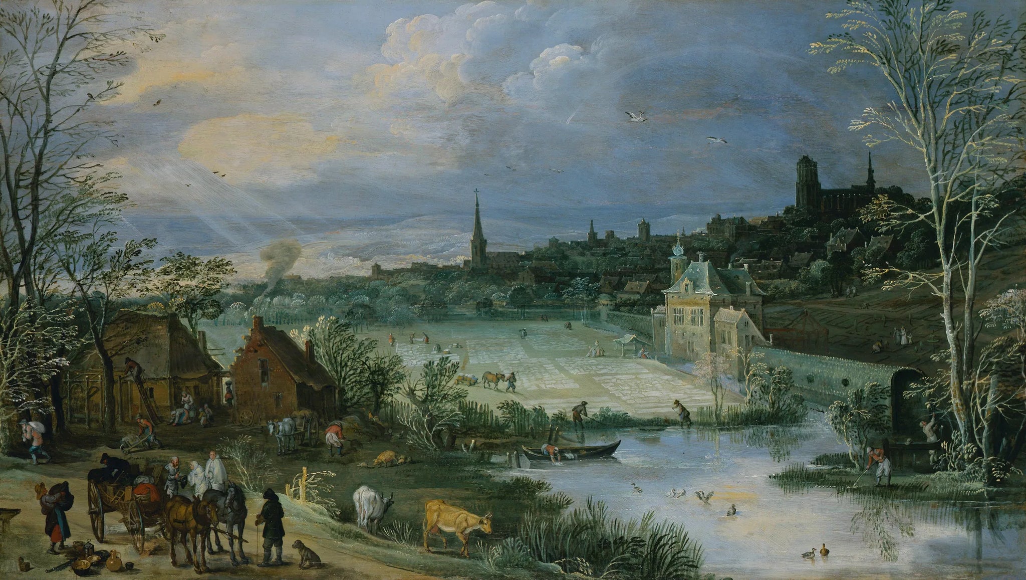 Printemps - Jan Brueghel l'Ancien image 1 copie peinte à la main à l’huile