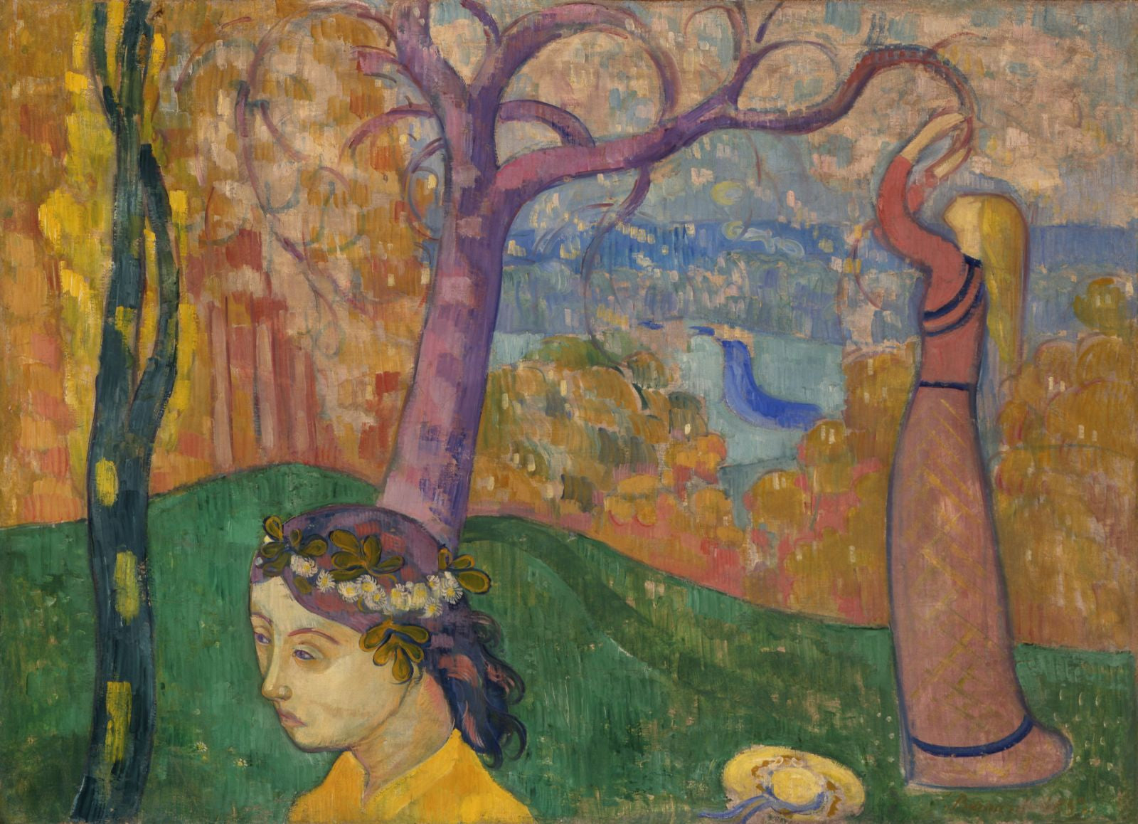 Printemps ou Madeleine au Bois d'Amour - Émile Bernard image 1 copie peinte à la main à l’huile