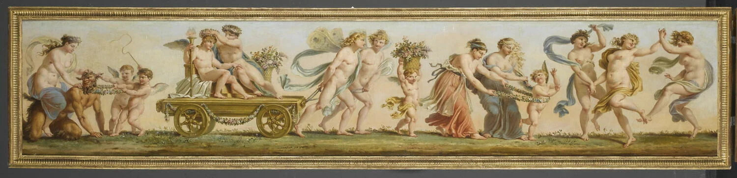 Le Printemps (Salon des Saisons) procession : femmes dansant, char... - Pierre-Paul Prud'hon