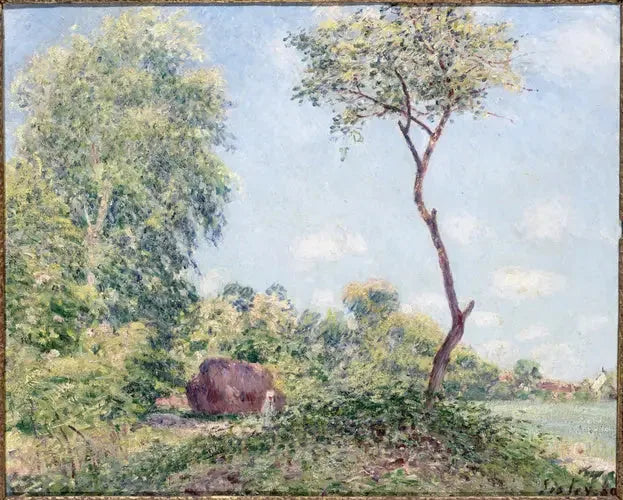 Printemps, tremble et acacias - Alfred Sisley image 1 reproduction d’œuvre d’art à l’huile