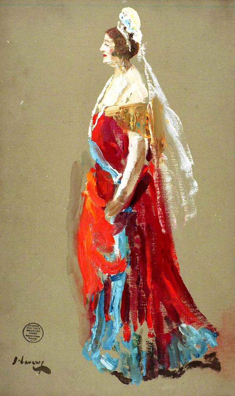 Priscilla, comtesse Annesley (1870–1941) - John Lavery image 1 reproduction de peinture à l’huile