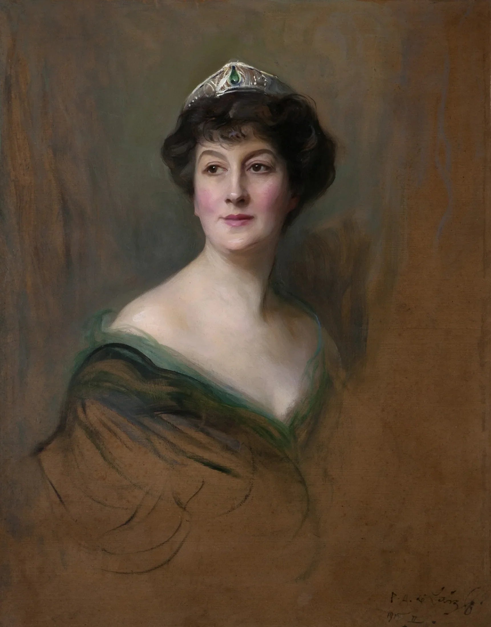 Priscilla, comtesse Annesley (1870–1941) - Philip de László image 1 copie de tableau peinte à la main