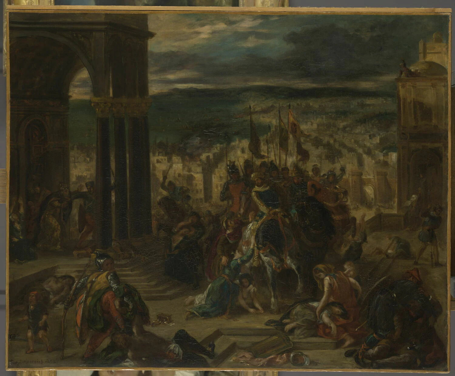Prise de Constantinople par les Croisés (12 avril 1204), dit aussi Entrée des Croisés à Constantinople - Eugène Delacroix