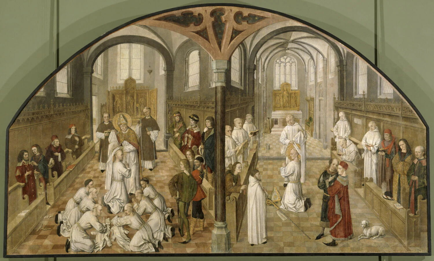 Prise d'habit de saint Bruno et de saint Hugues - Maître de Saint Bruno