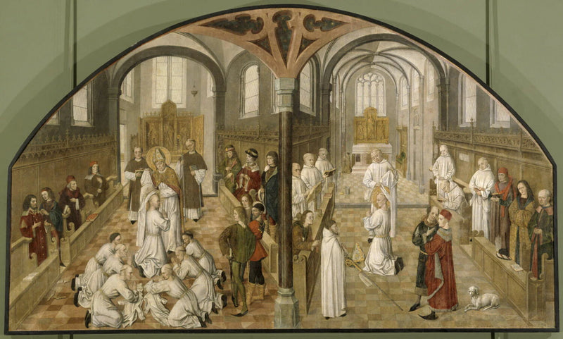 Prise d'habit de saint Bruno et de saint Hugues - Maître de Saint Bruno