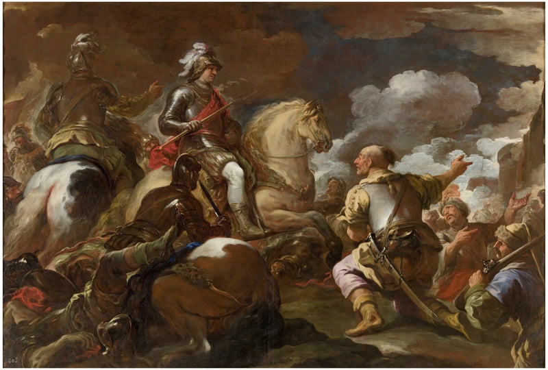 La prise d'une place forte - Luca Giordano