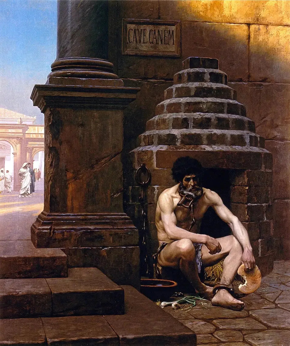 Prisonnier de guerre à Rome - Jean-Léon Gérôme image 1 tableau peint à l’huile sur toile