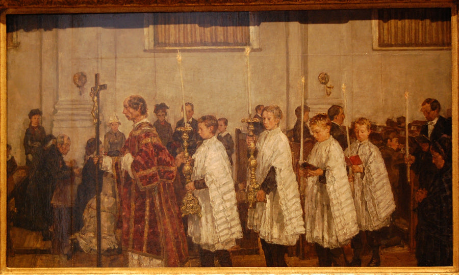 Procession dans l'église vieille-catholique de La Haye - Isaac Israëls