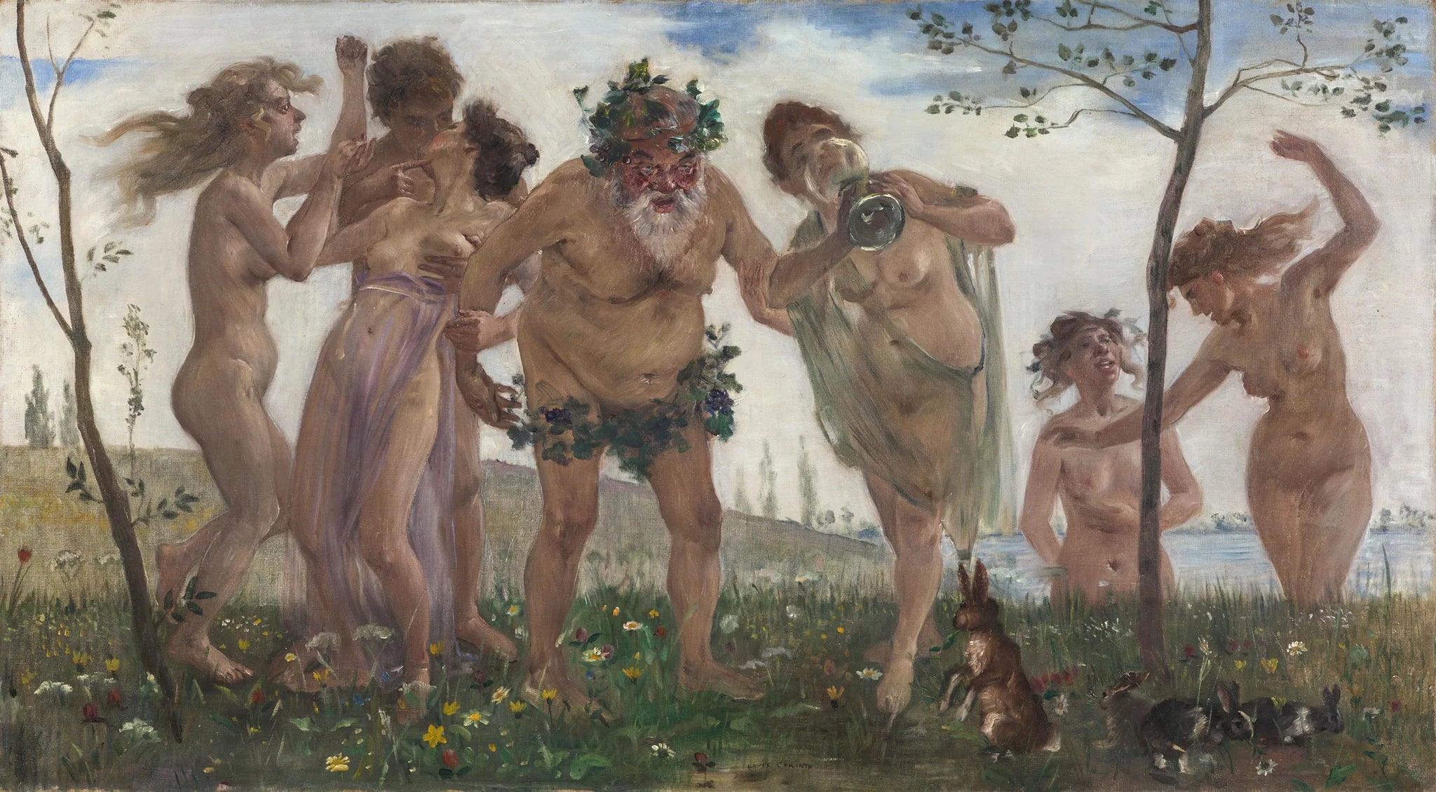 procession des Bacchantes - Lovis Corinth image 1 copie de tableau peinte à la main