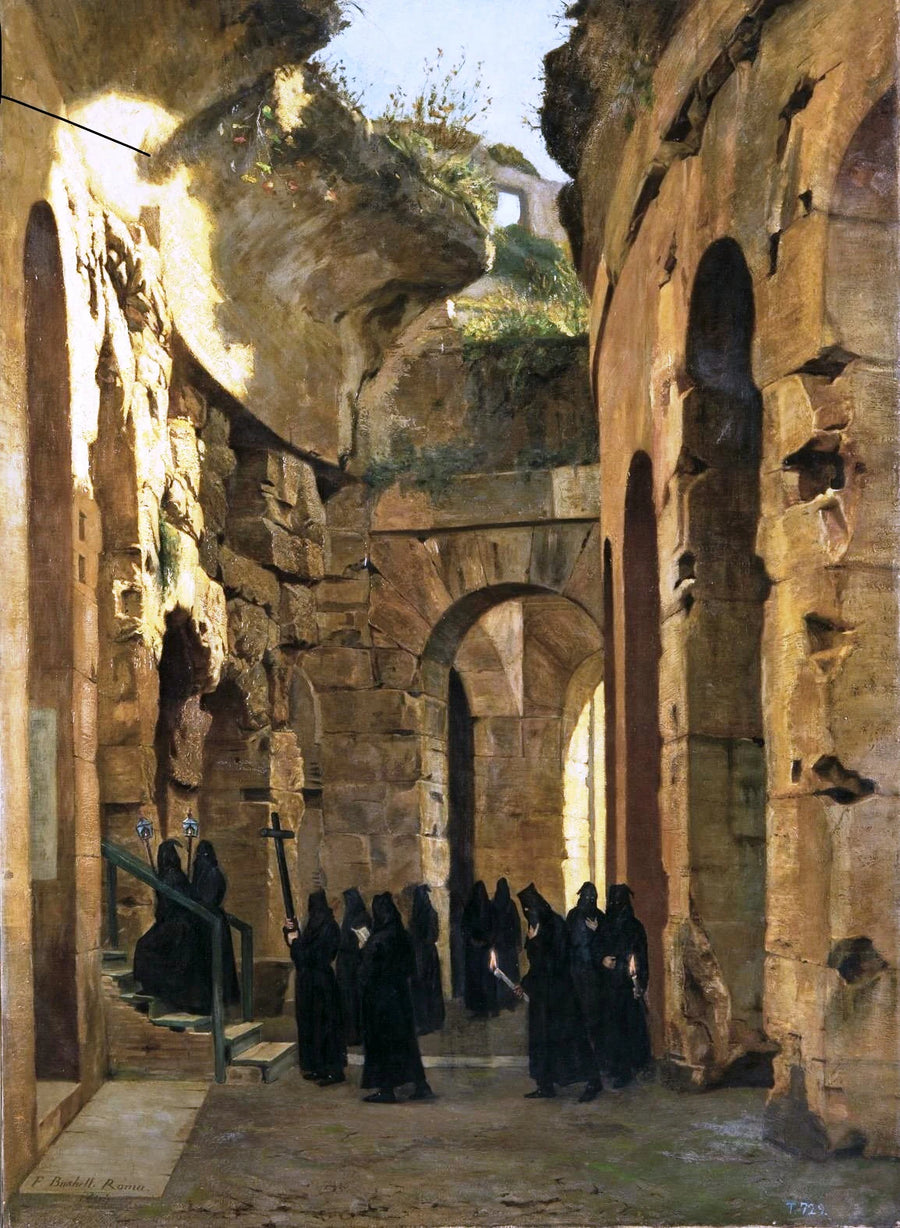 Procession du Vendredi Saint au Colisée de Rome - Francisco Bushell Laussat