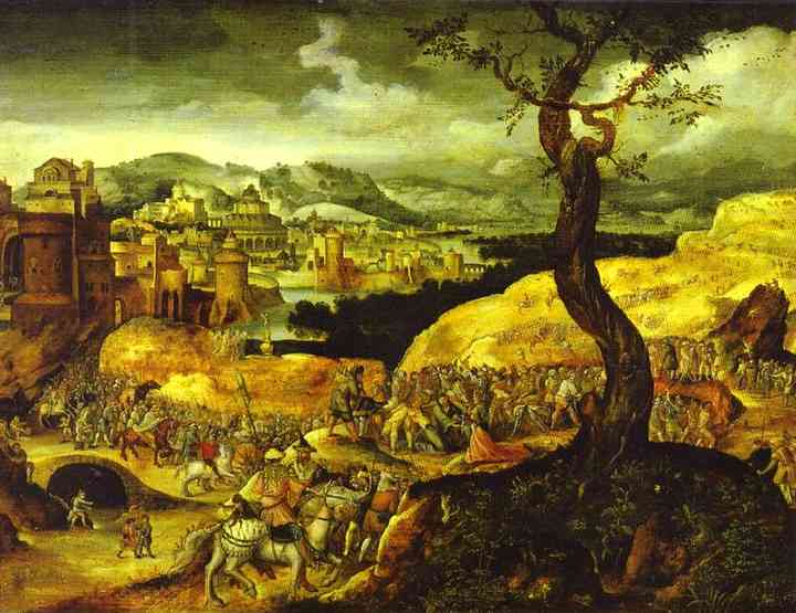 Procession vers Golgotha - Joachim Patinier image 1 reproduction de peinture à l’huile