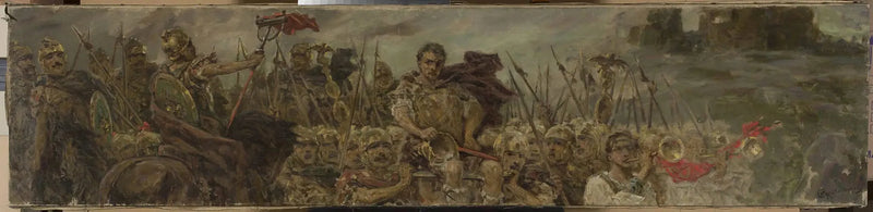Procession victorieuse après la bataille - Wilhelm Kotarbiński