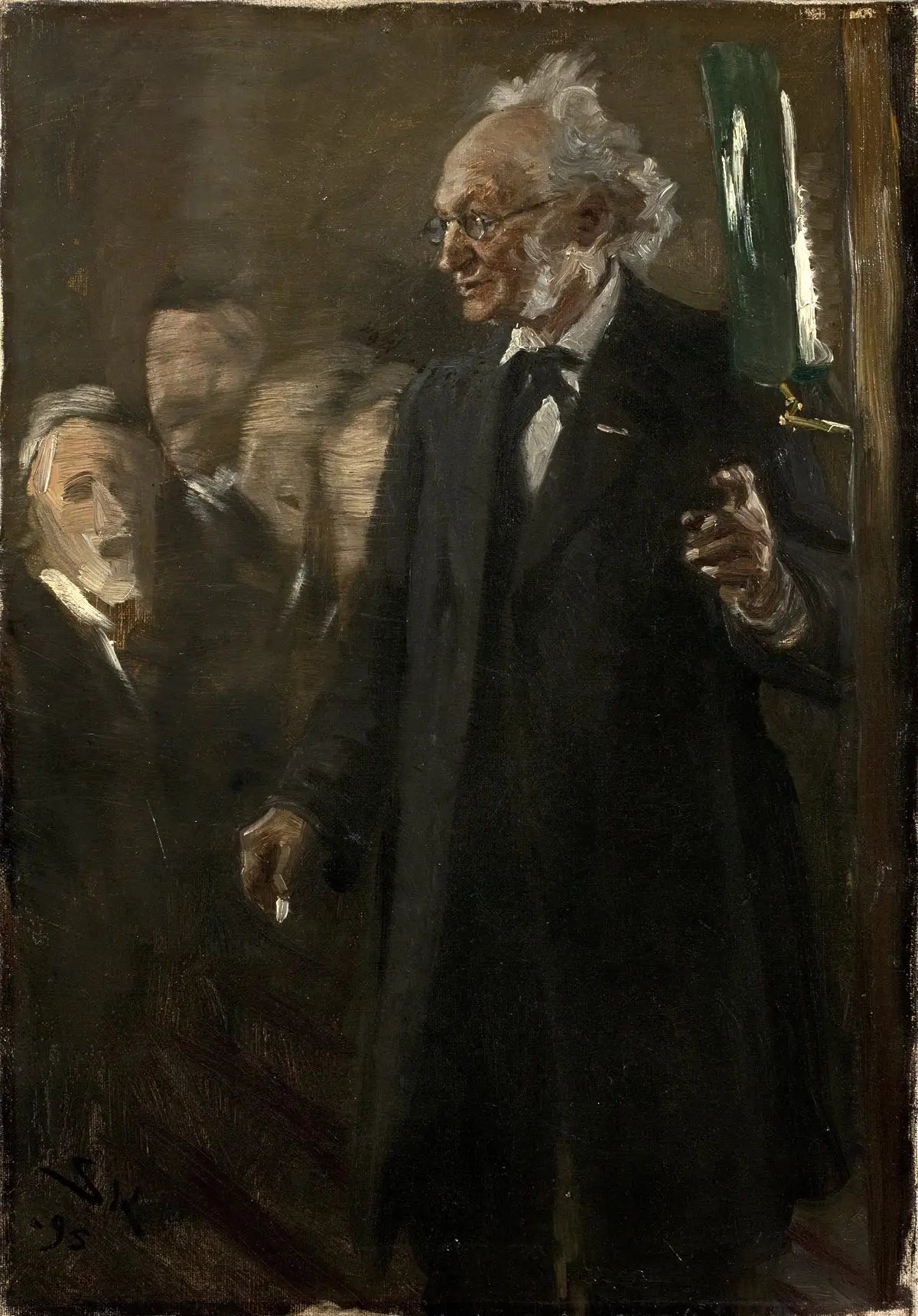 Professeur de zoologie, titulaire de Japetus Steenstrup - Peder Severin Krøyer image 1 reproduction artisanale de tableau