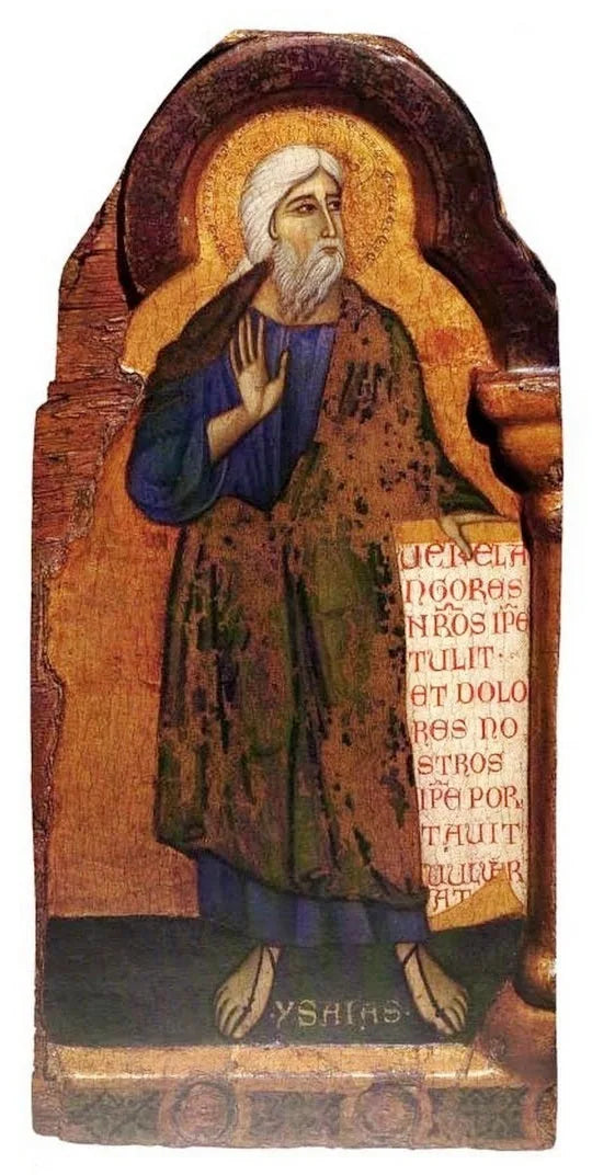 Profeta Isaia - Master of Saint Francis image 1 reproduction artisanale de tableau