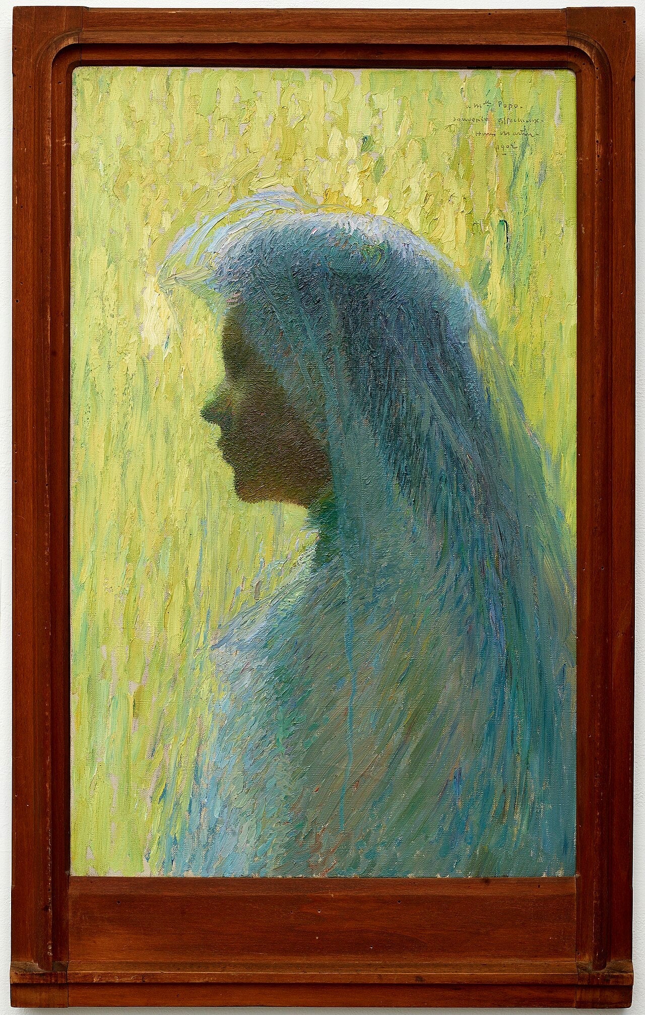 Profil au voile - Henri-Jean Guillaume Martin image 1 copie de tableau peinte à la main