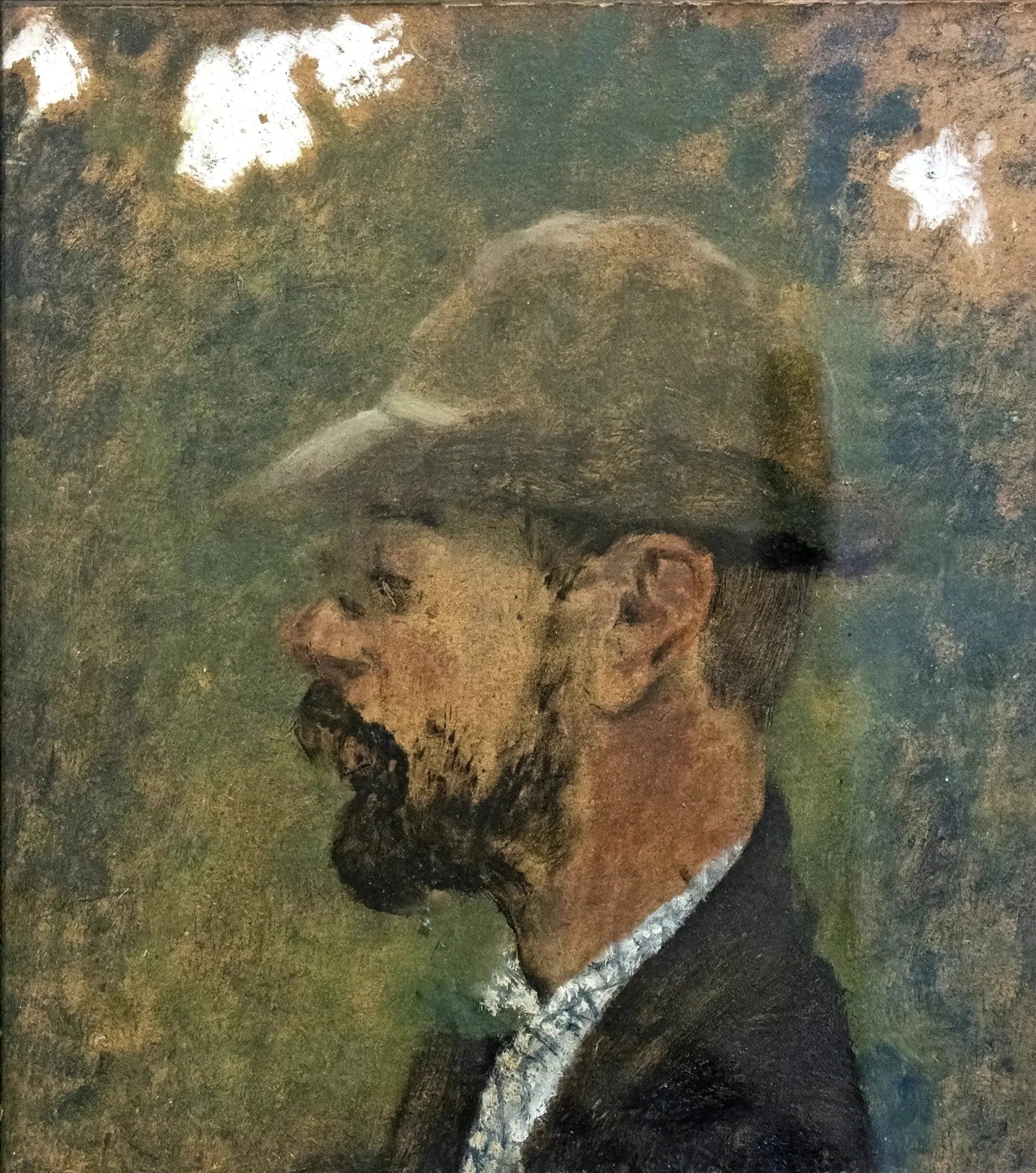 Profil de Toulouse Lautrec - Édouard Vuillard image 1 tableau peint à l’huile sur toile