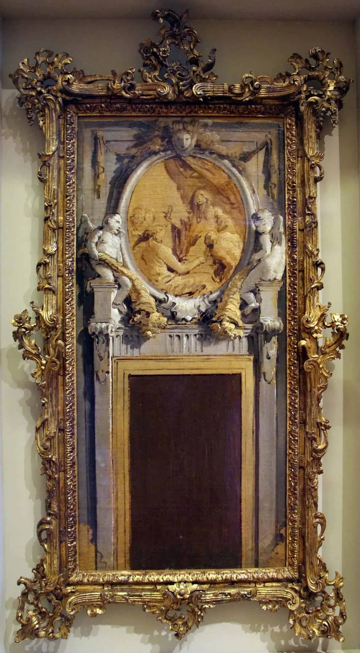 Projet de décor pour un dessus-de-porte - Giovanni Battista Tiepolo image 1 reproduction réalisée par Alpha Reproduction