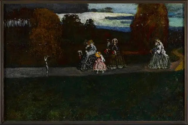 Promenade (1904) - Vassily Kandinsky image 1 reproduction artisanale de tableau