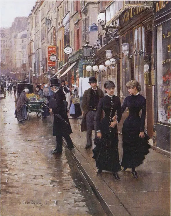 Promenade à Paris - Jean Béraud image 1 reproduction réalisée par Alpha Reproduction