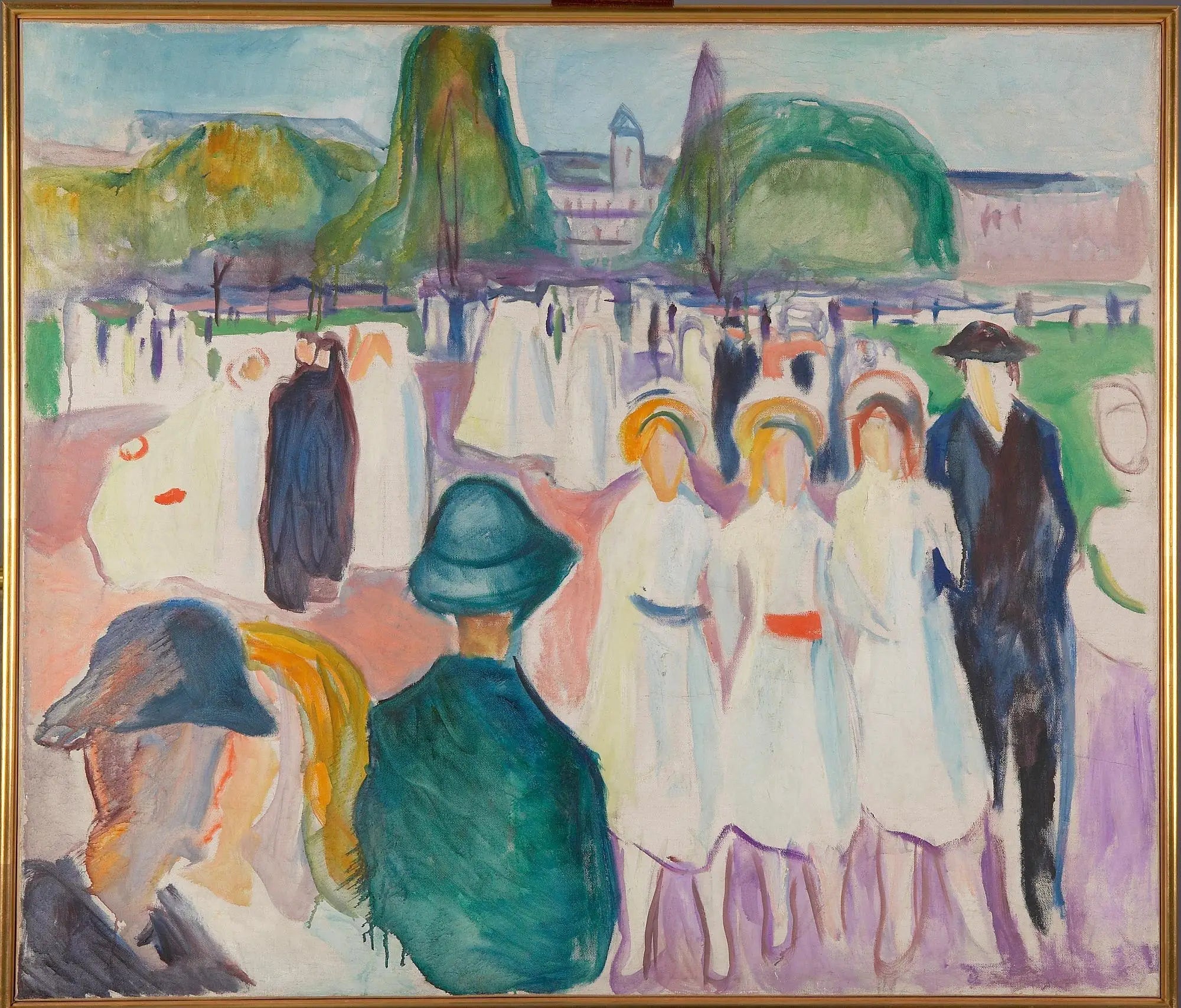 Promenade au printemps - Edvard Munch image 1 reproduction réalisée par Alpha Reproduction