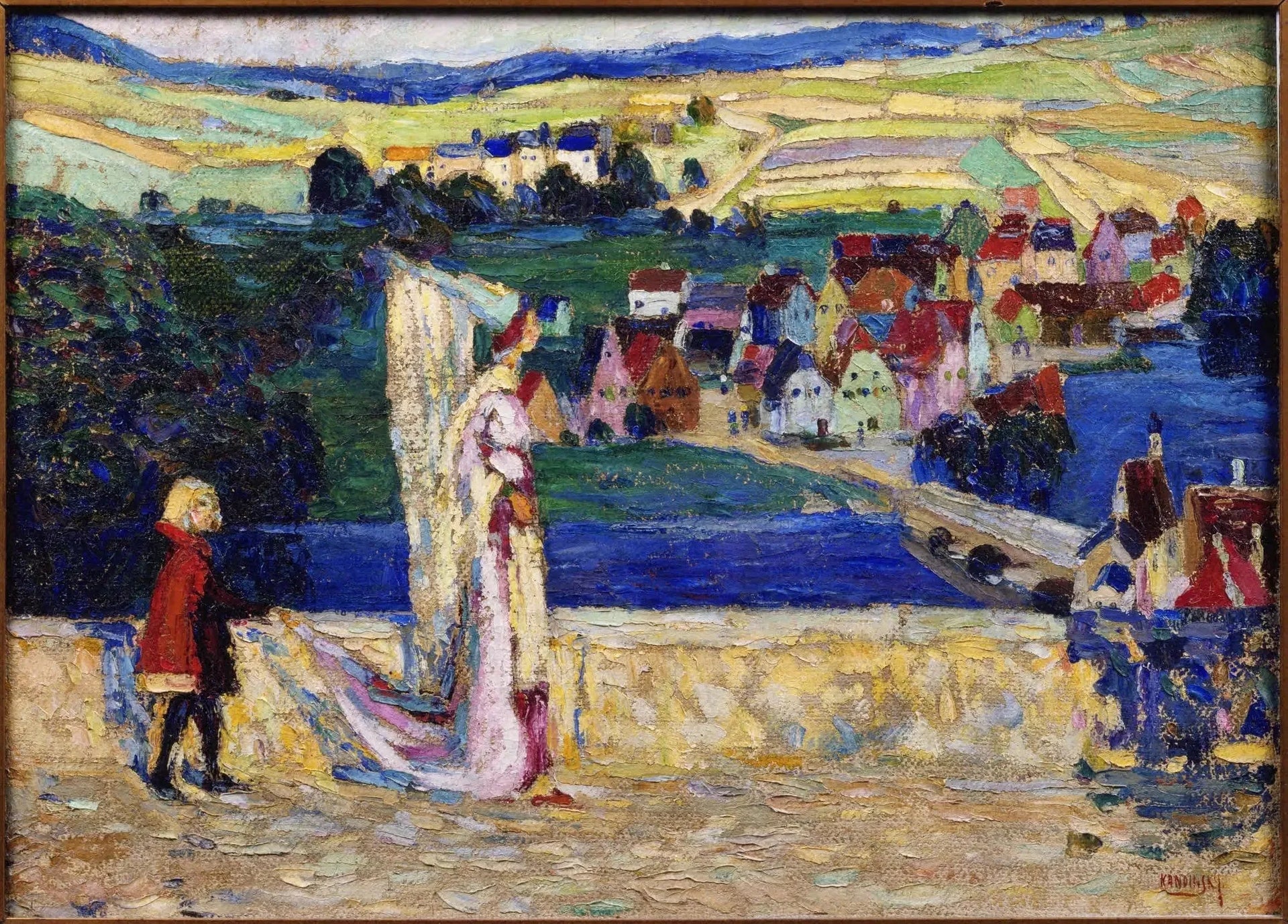 Promenade (Croquis) - Vassily Kandinsky image 1 reproduction d’œuvre d’art à l’huile