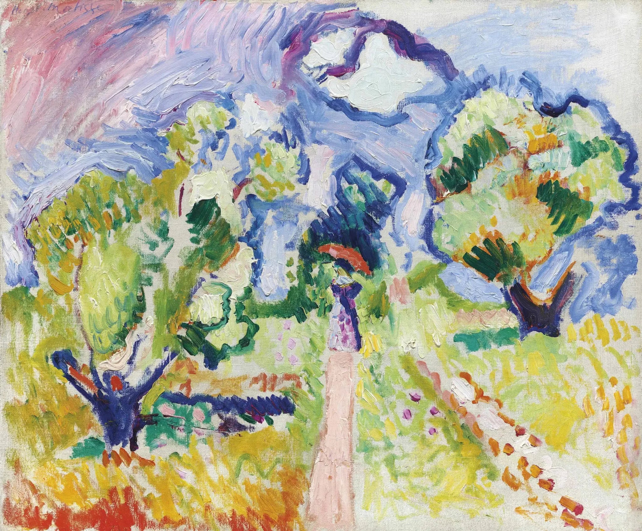 Promenade dans les oliviers - Henri Matisse image 1 copie de tableau peinte à la main