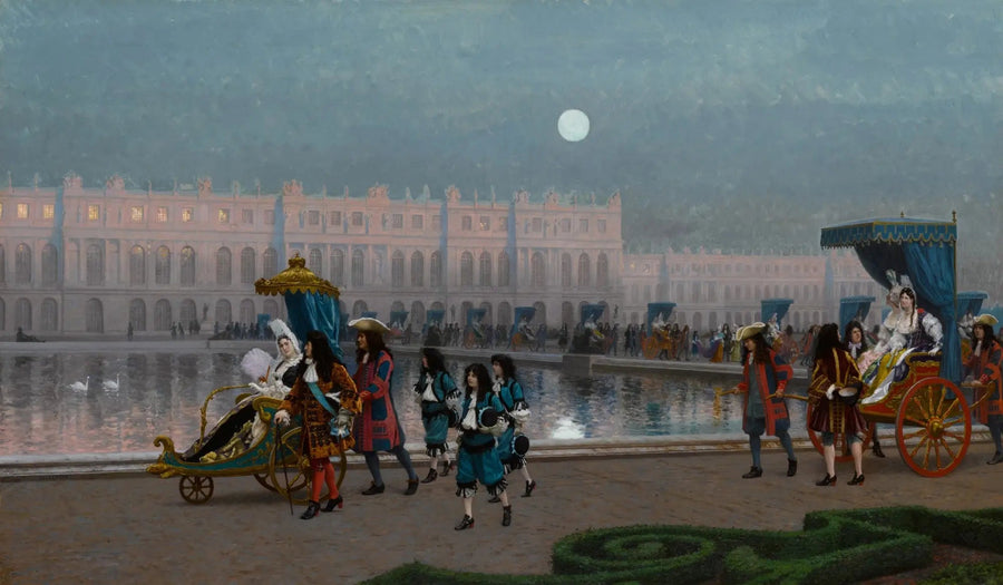 Promenade de la Cour dans les jardins de Versailles - Jean-Léon Gérôme