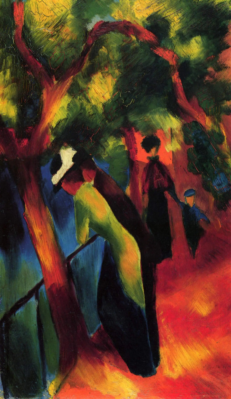Promenade ensoleillée - August Macke