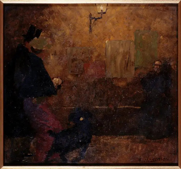 Promenade nocturne - Félix Vallotton image 1 reproduction artisanale de tableau