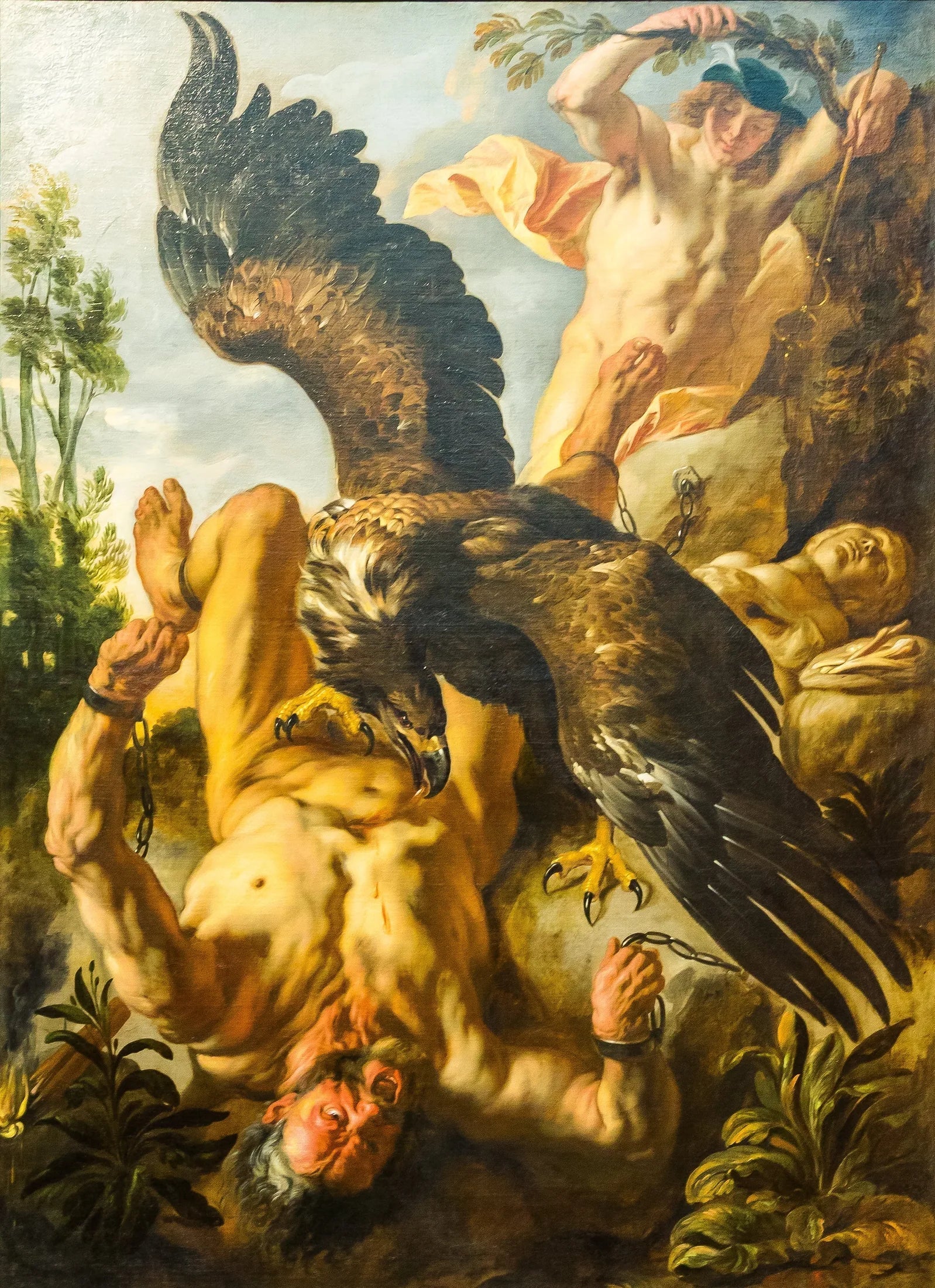 Prométhée enchaîné - Jacob Jordaens image 1 reproduction artisanale de tableau