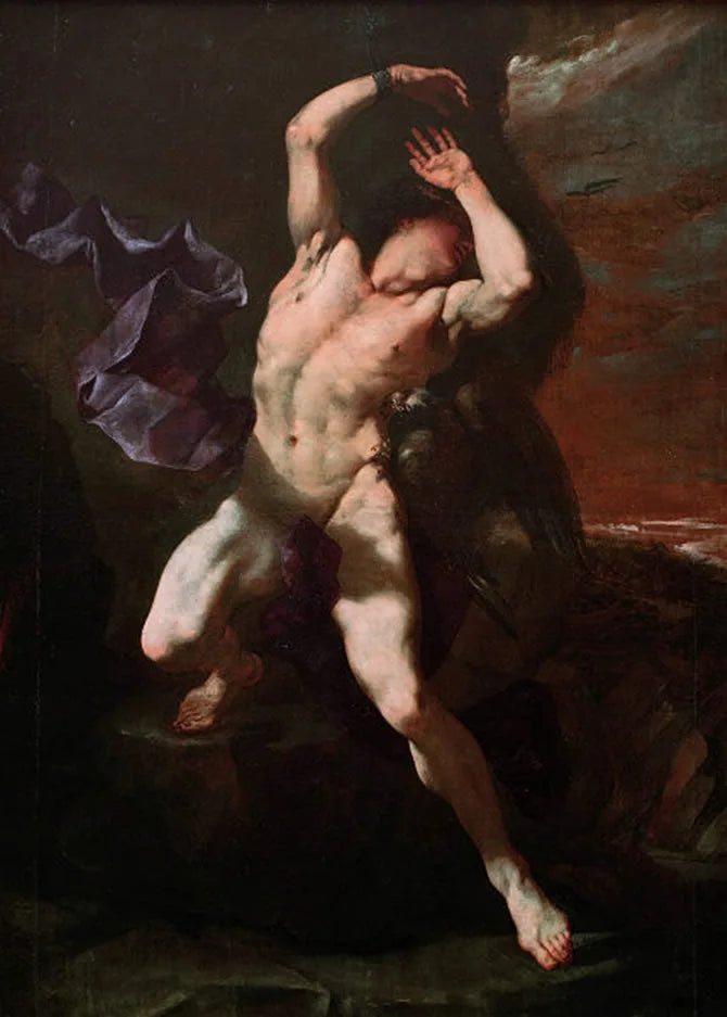 Prométhée - Luca Giordano image 1 copie de tableau peinte à la main