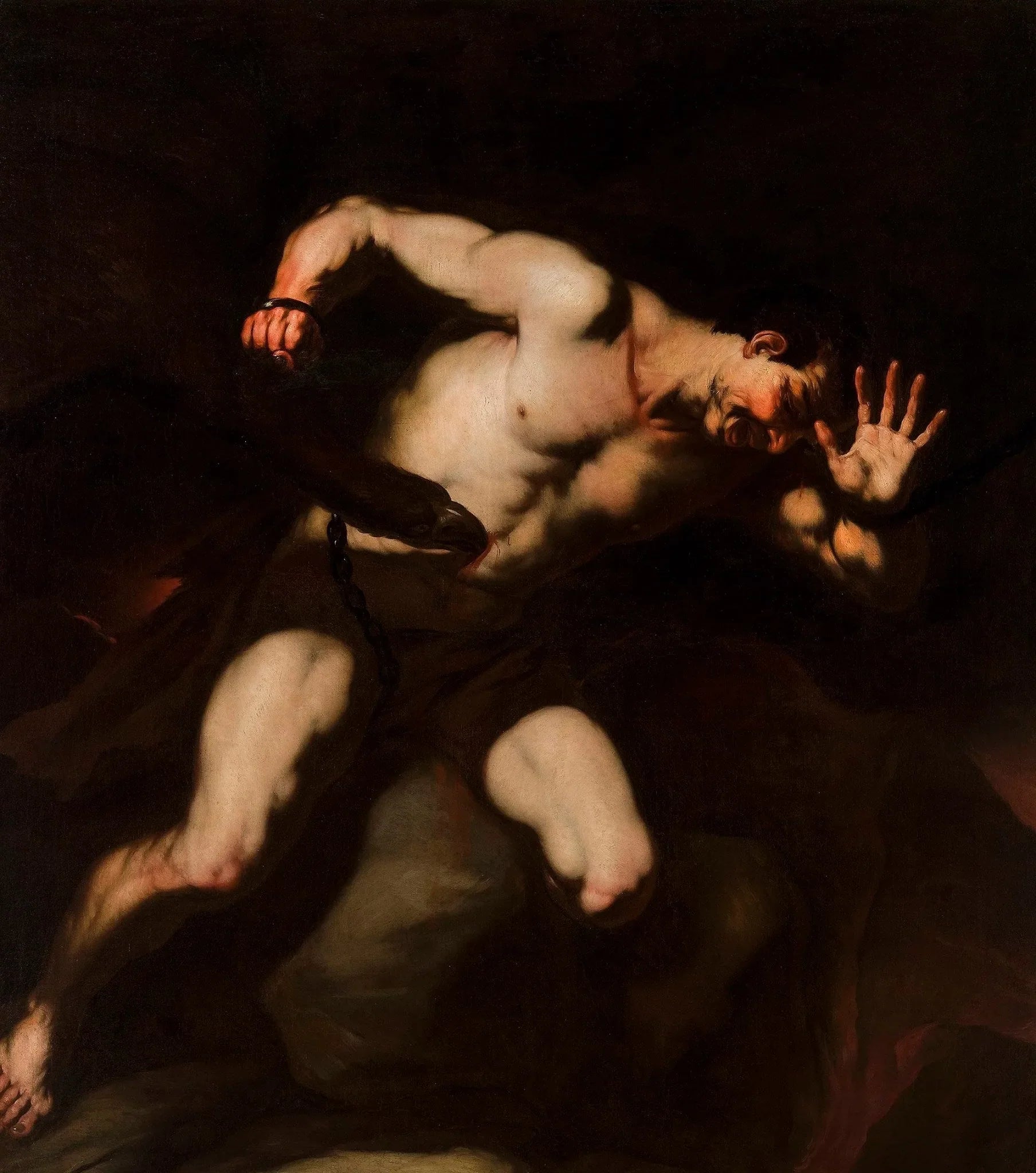 Prométhée - Luca Giordano image 1 copie peinte à la main à l’huile