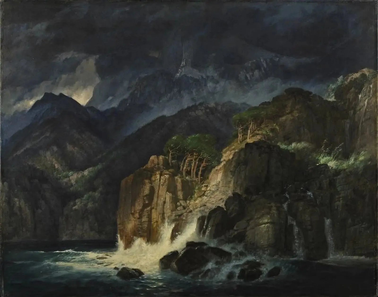 Prometheuslandschaft - Arnold Böcklin image 1 reproduction réalisée par Alpha Reproduction
