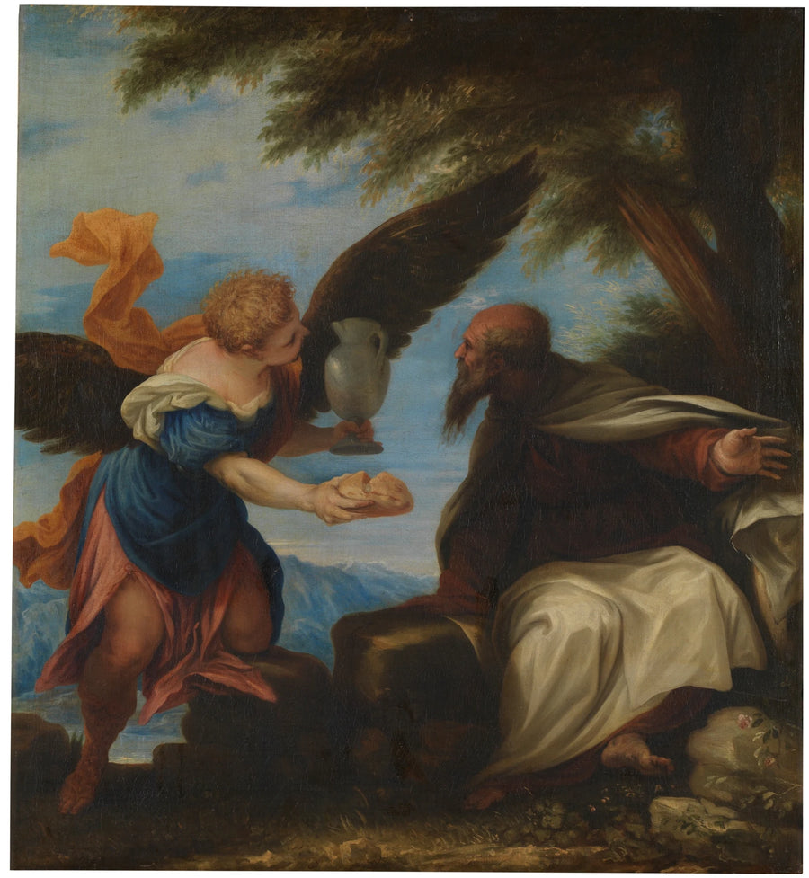 Le prophète Élie et l'ange - Juan Antonio de Frías y Escalante