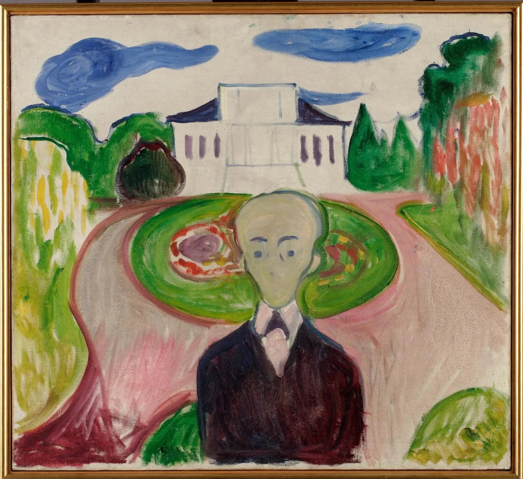 Propriétaire dans le parc - Edvard Munch image 1 copie peinte à la main à l’huile