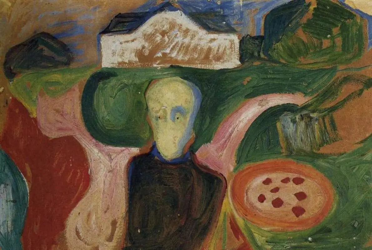 Propriétaire dans le parc - Edvard Munch image 1 reproduction de peinture à l’huile