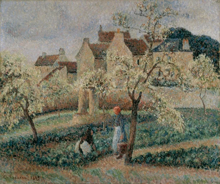 Pruniers en fleurs, Pontoise - Camille Pissarro