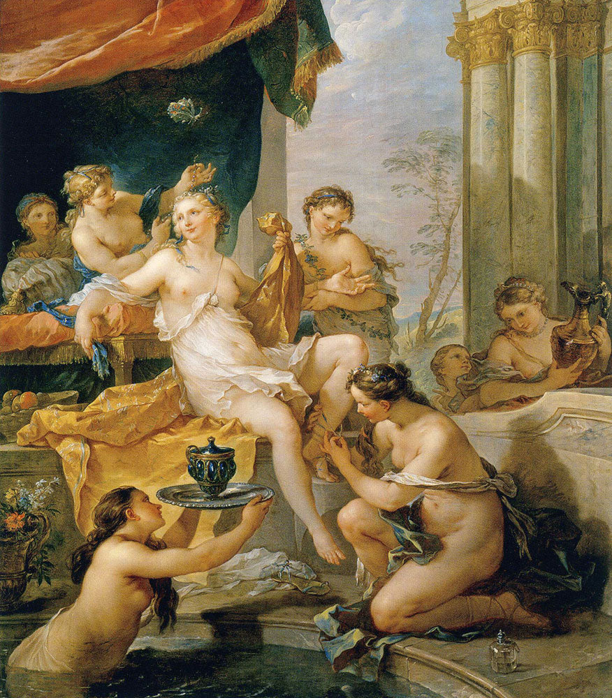 Psyché à sa toilette - Charles-Joseph Natoire image 1 tableau peint à l’huile sur toile