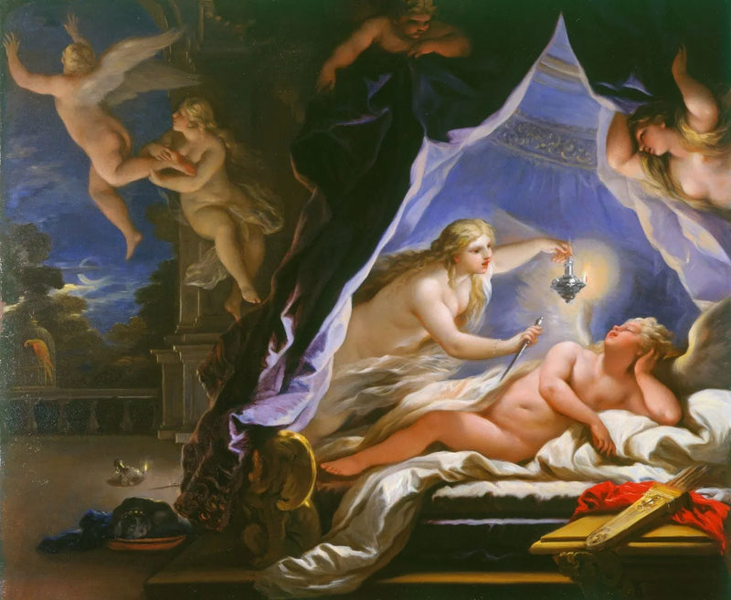 Psyché découvrant Cupidon endormi - Luca Giordano