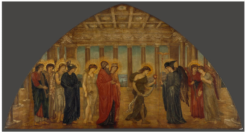Psyché entrant dans les portails de l'Olympe - Edward Burne-Jones